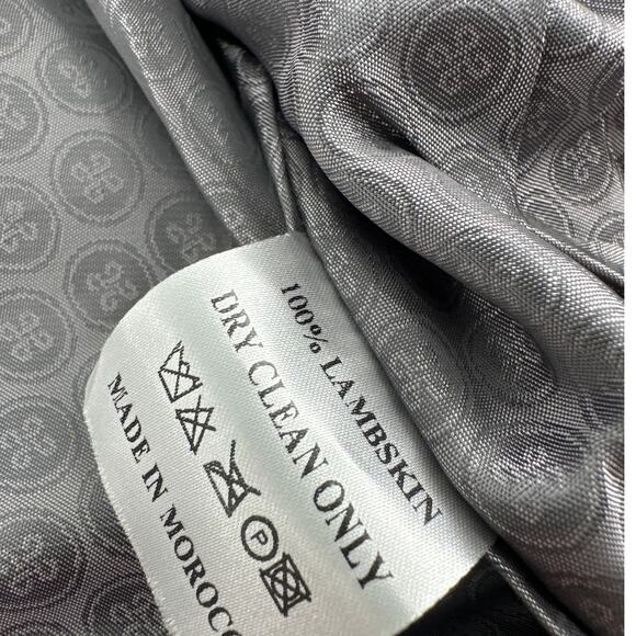 PINO By PinoPorte Men's Black Pilot Leather Bomber Jacket Size L - Picture 6 of 12